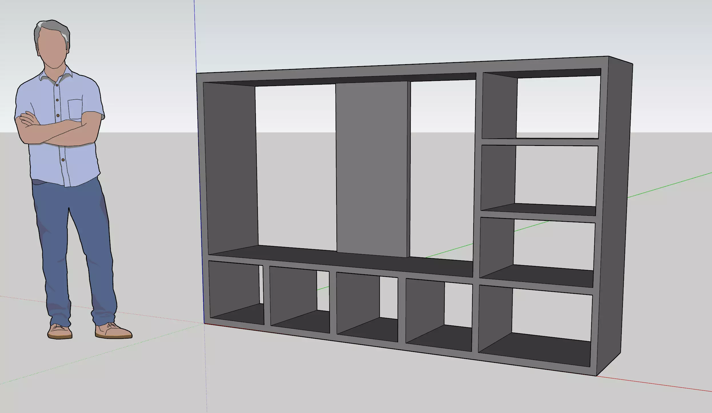 Meuble TV inspiration IKEA Free 3D model