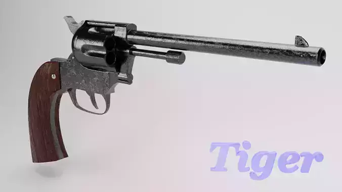 Colt-Revolver tiger revolver 3D model