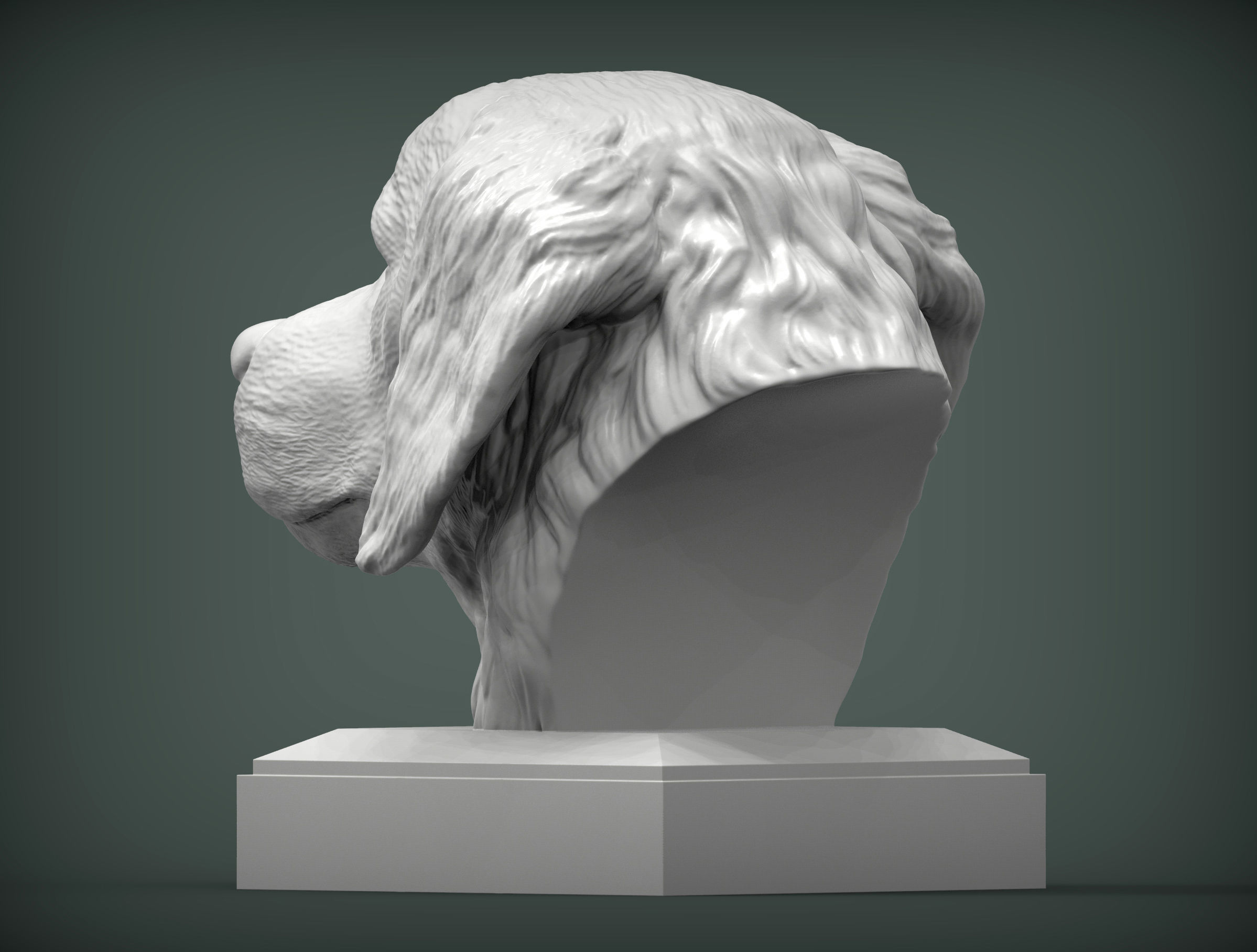 Golden retriever 3D print model 3D print model_1