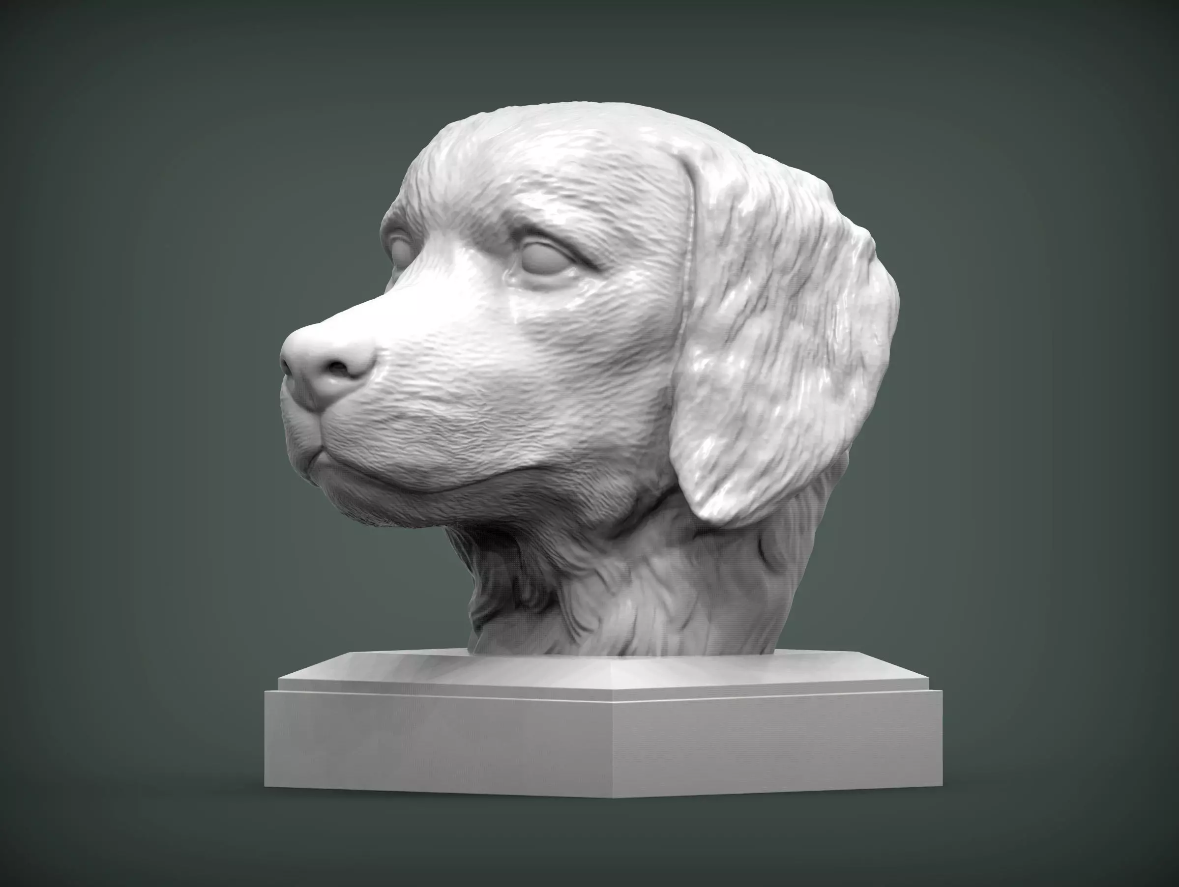 Golden retriever 3D print model 3D print model_0