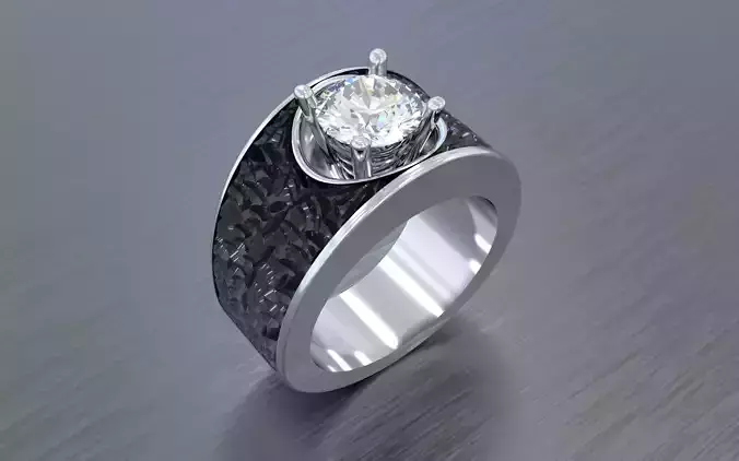 Men ring with Engraving
