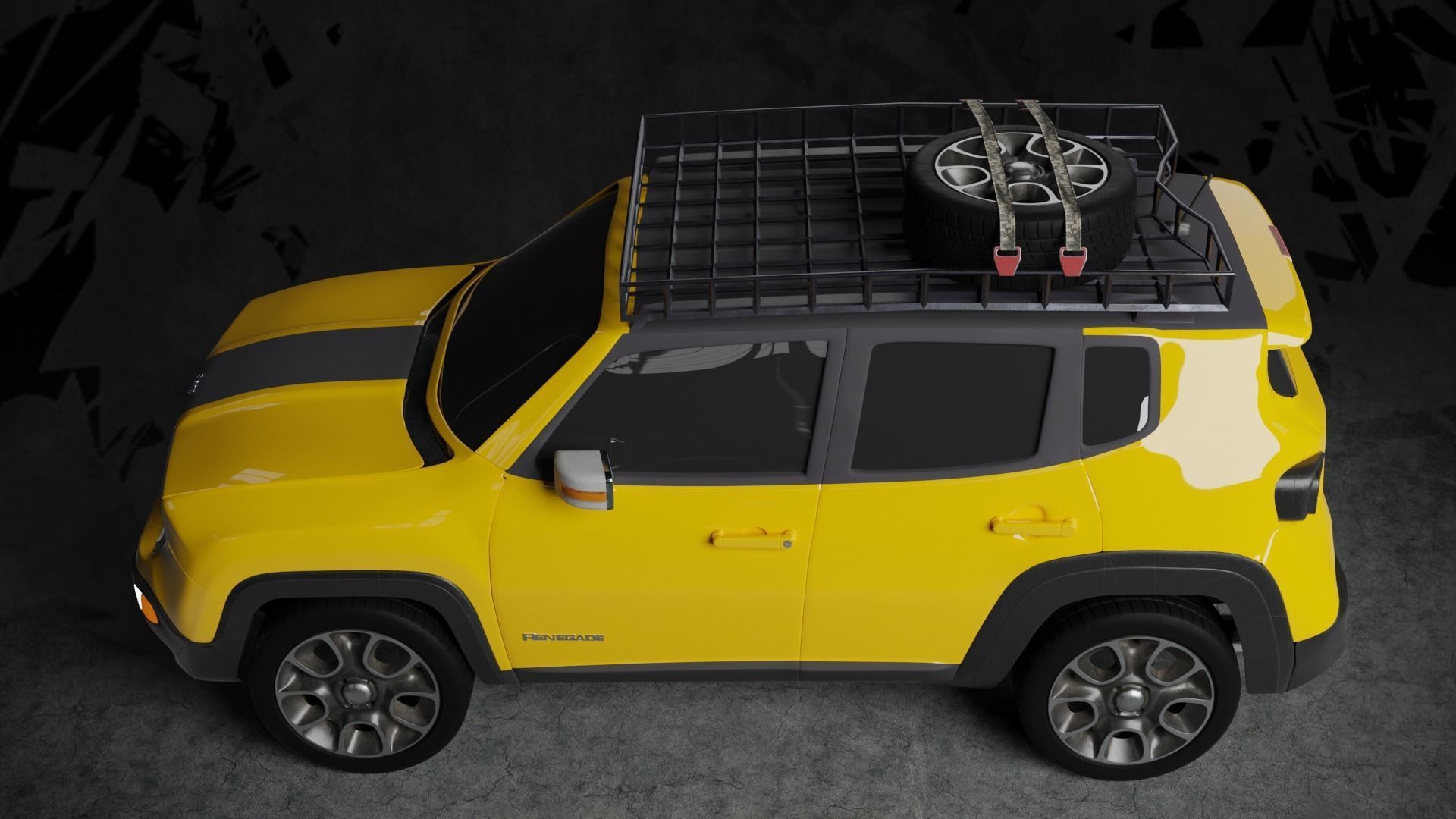 Jeep Renegade 3D model_4