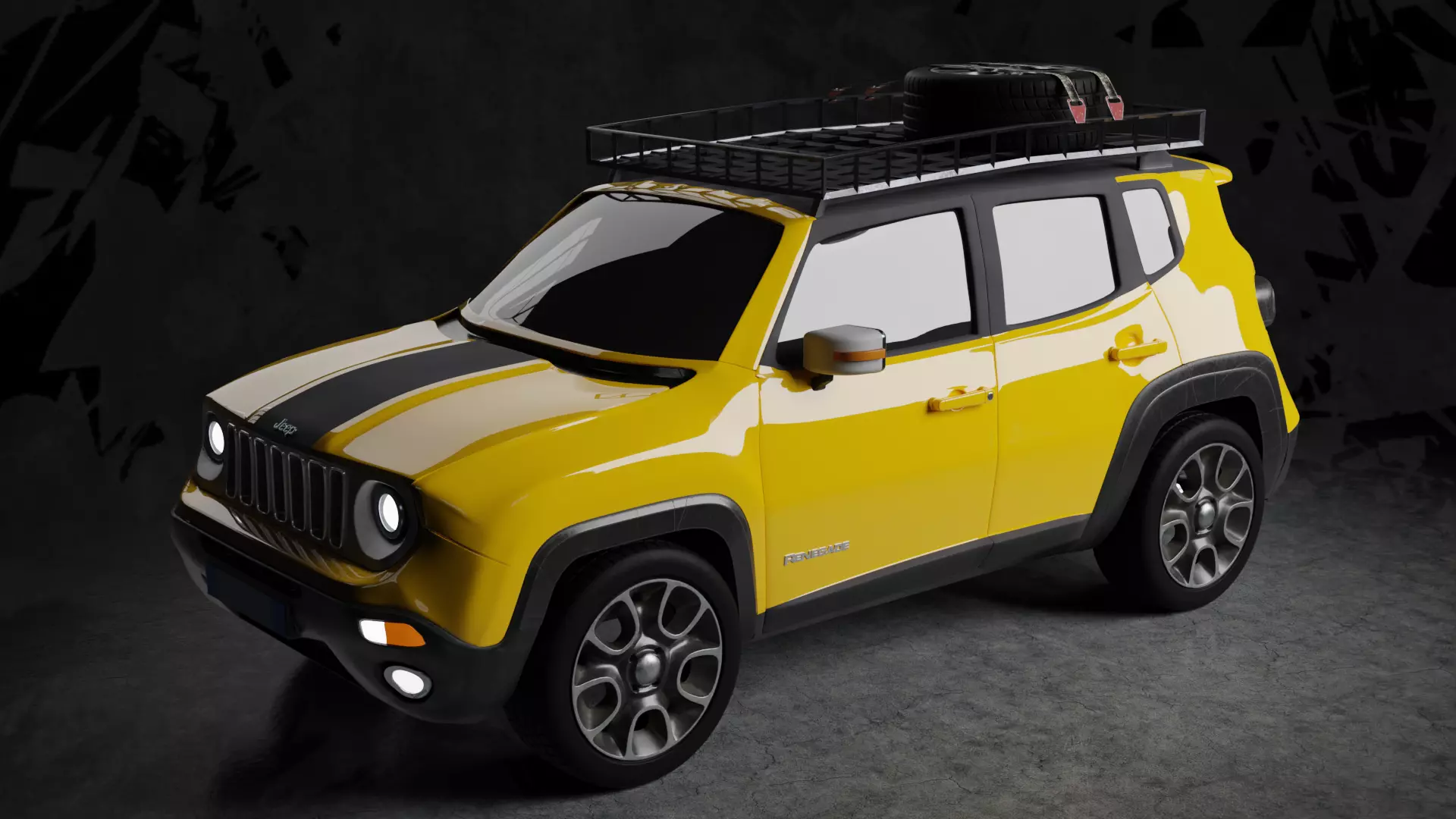 Jeep Renegade 3D model_0