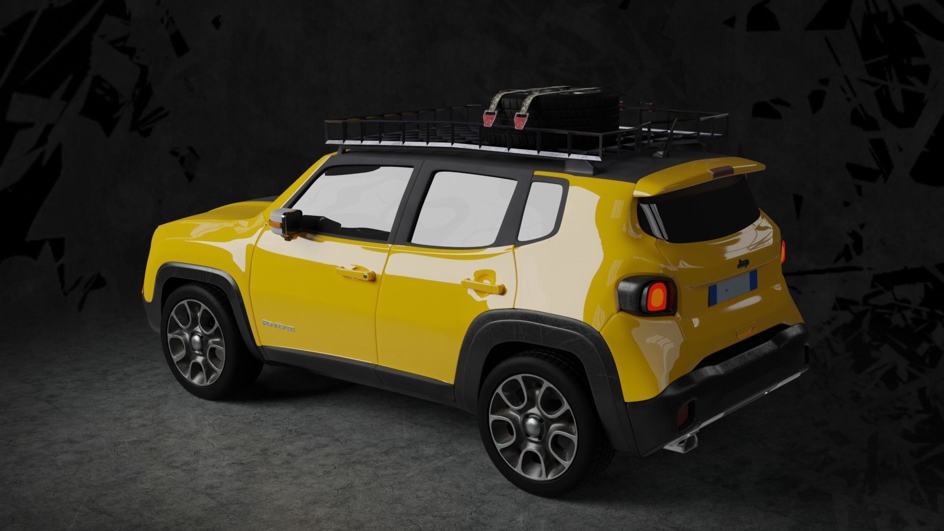 Jeep Renegade 3D model_2