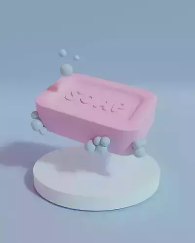 Soap Icon Asset Blender Scene