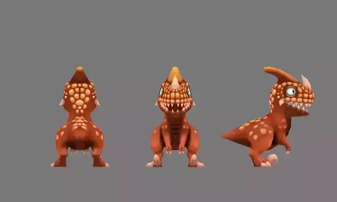 stylized lowpoly Dinosaur