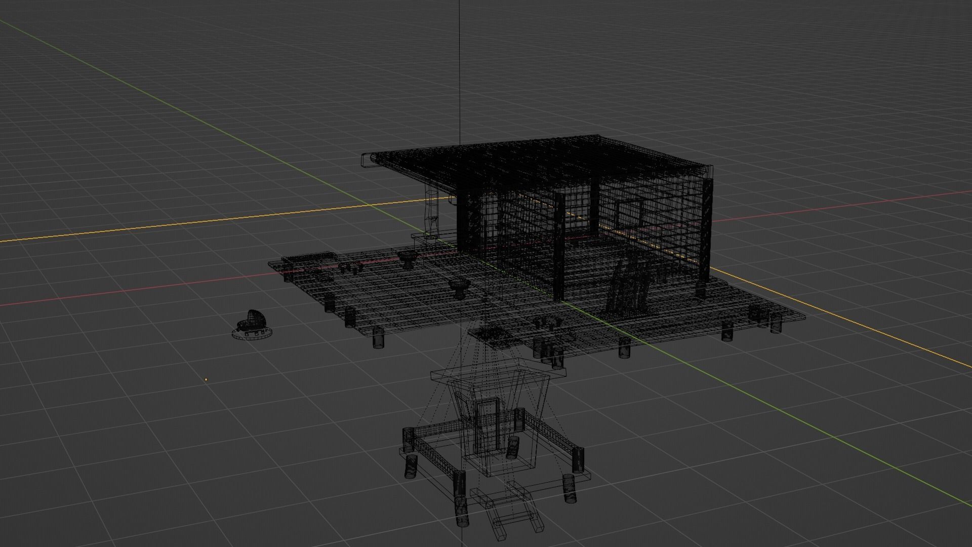 Beach House Restaurent 3D model_5