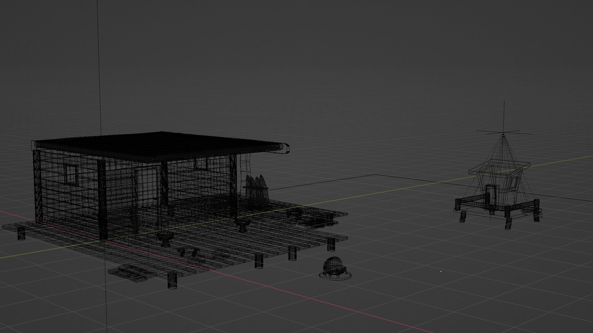 Beach House Restaurent 3D model_6