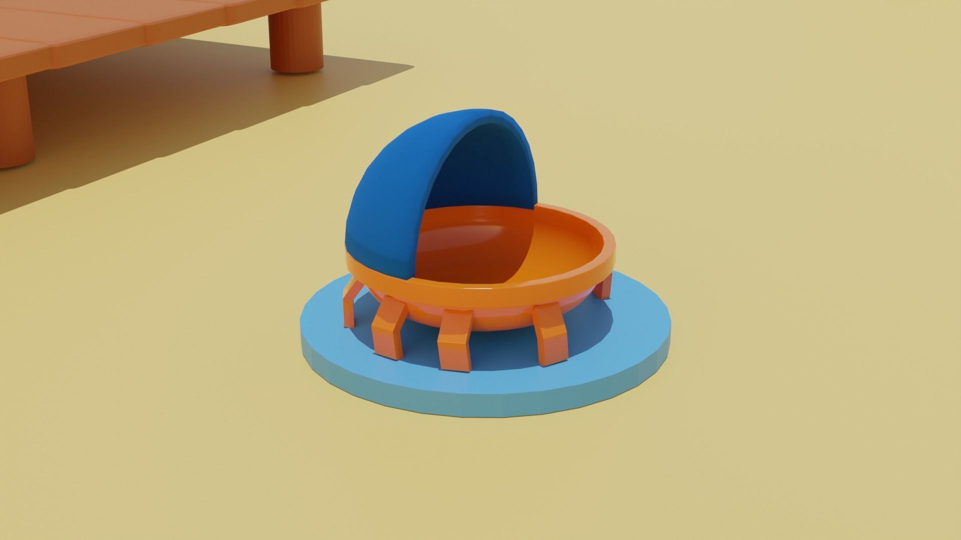 Beach House Restaurent 3D model_14