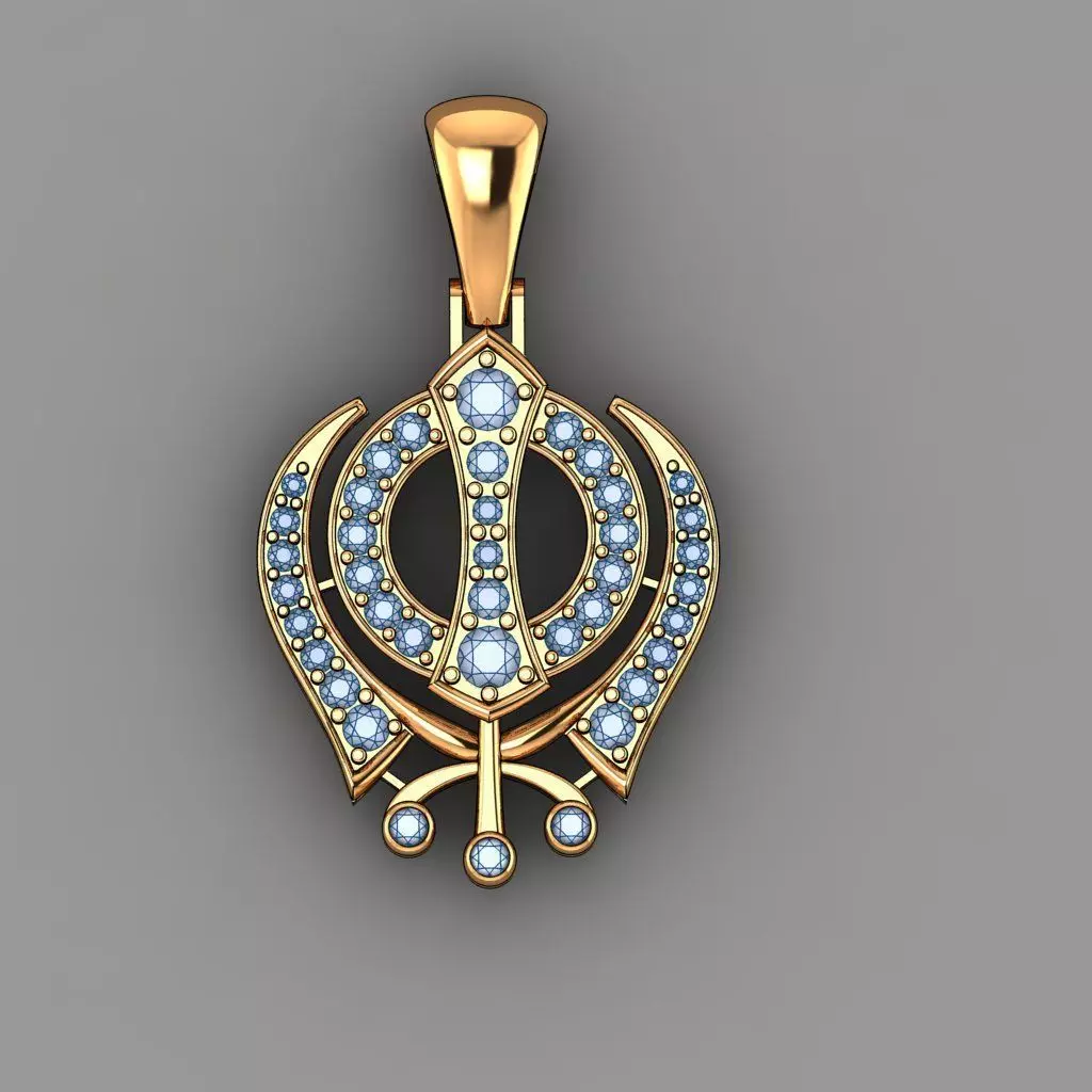 beautiful pendant with complete details 3D print model