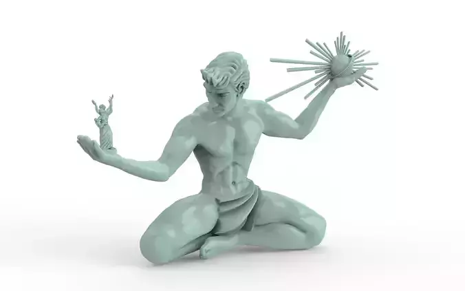The Spirit of Detroit 3D print model