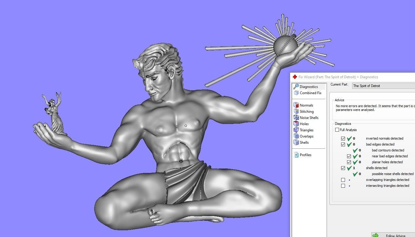The Spirit of Detroit 3D print model_5