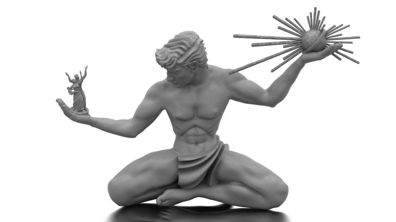 The Spirit of Detroit 3D print model_11