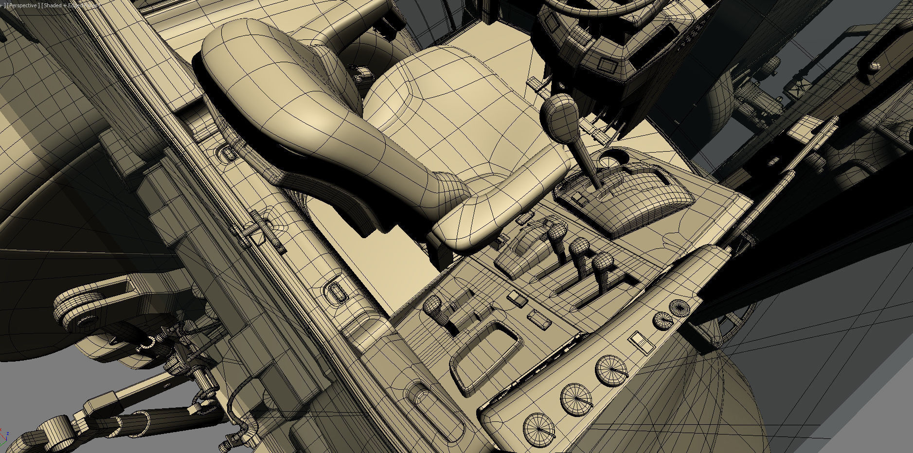 Tractor John Deere 6195M Utility with Loader 3D model_51