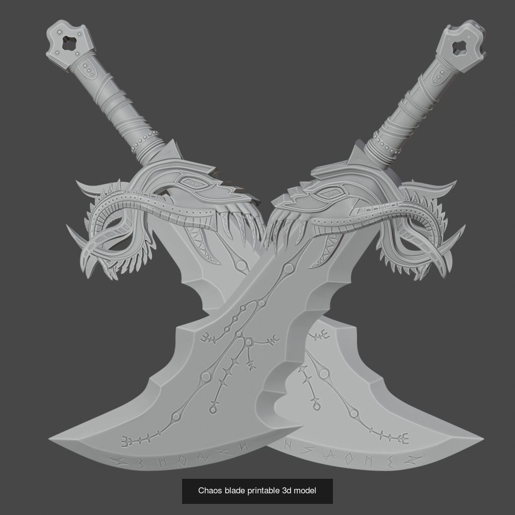 Chaos blades Printable 3d model 3D Model Collection_2