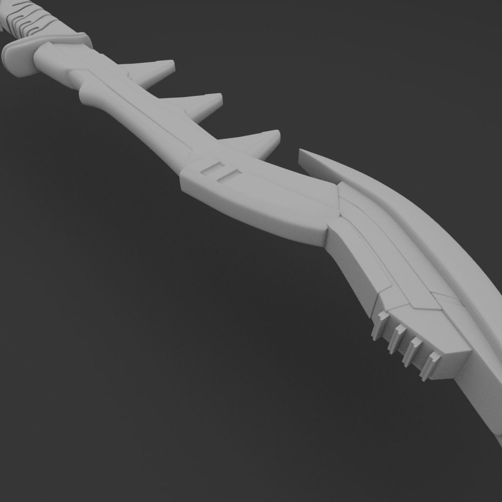 3D Sword model Low-poly 3D model_2