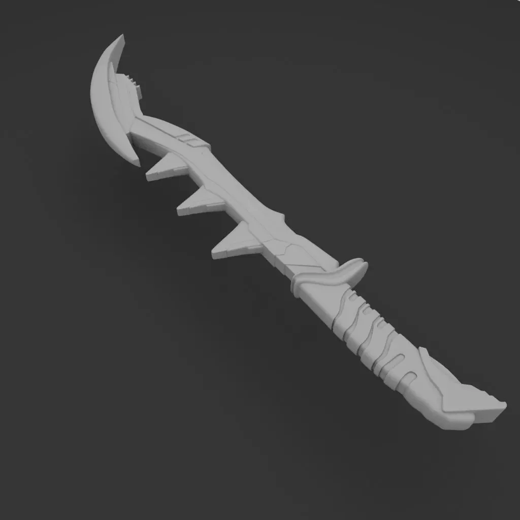 3D Sword model Low-poly 3D model_0
