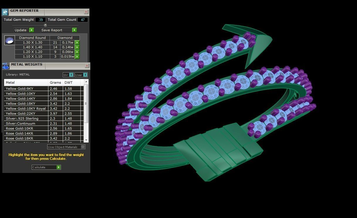 Arrow Light Wt Ring - 38 3D print model_3