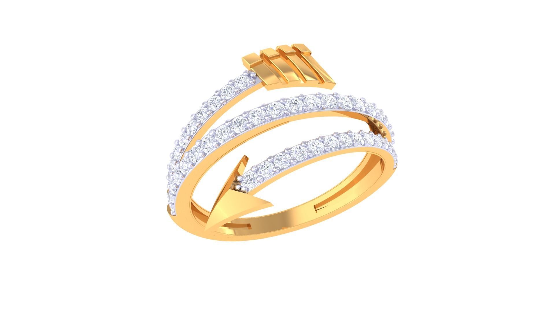 Arrow Light Wt Ring - 38 3D print model_1