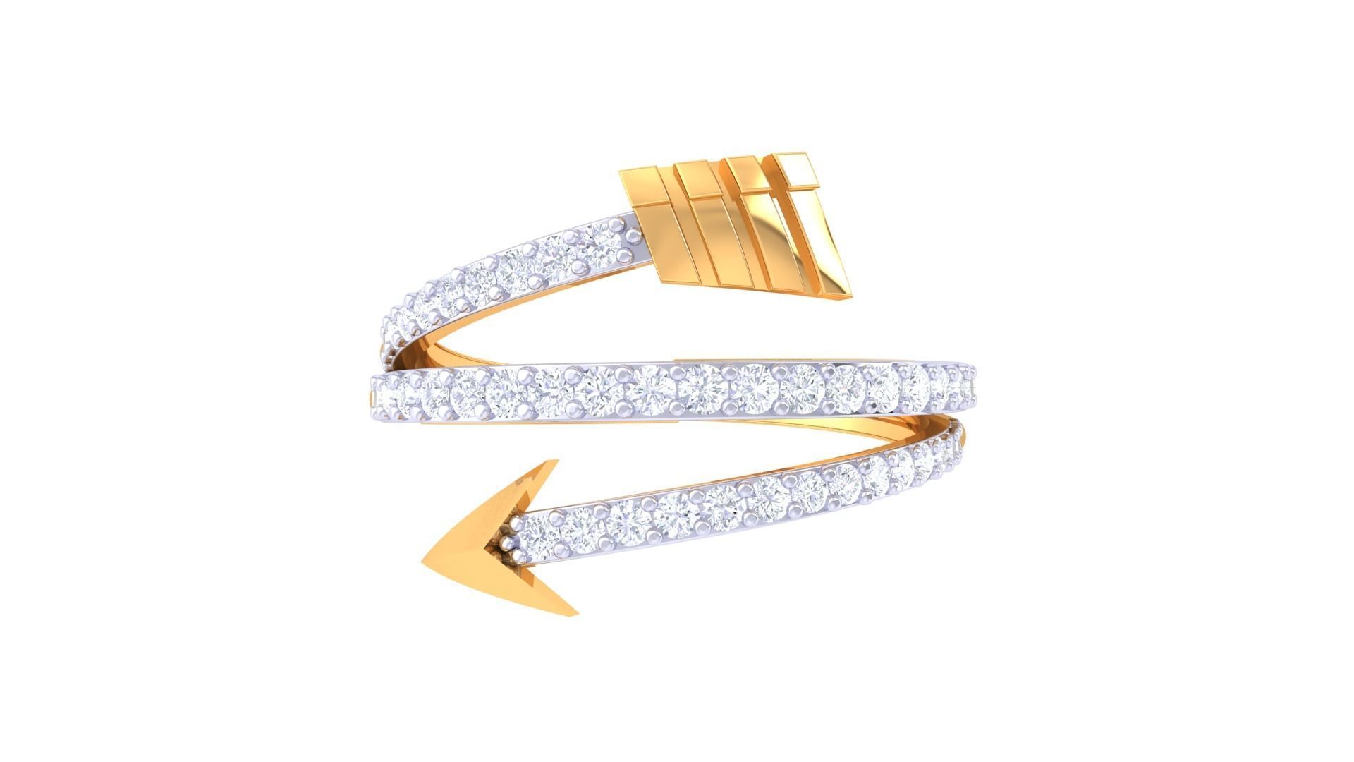 Arrow Light Wt Ring - 38 3D print model_2