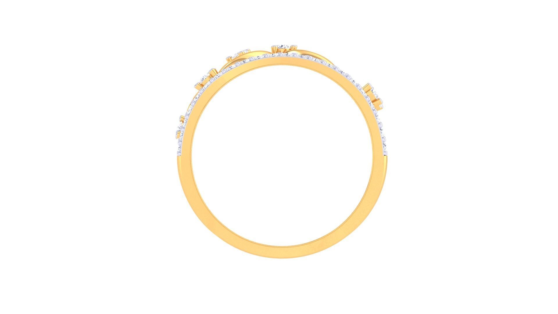 Leaf Light Wt Ring - 32 3D print model_4