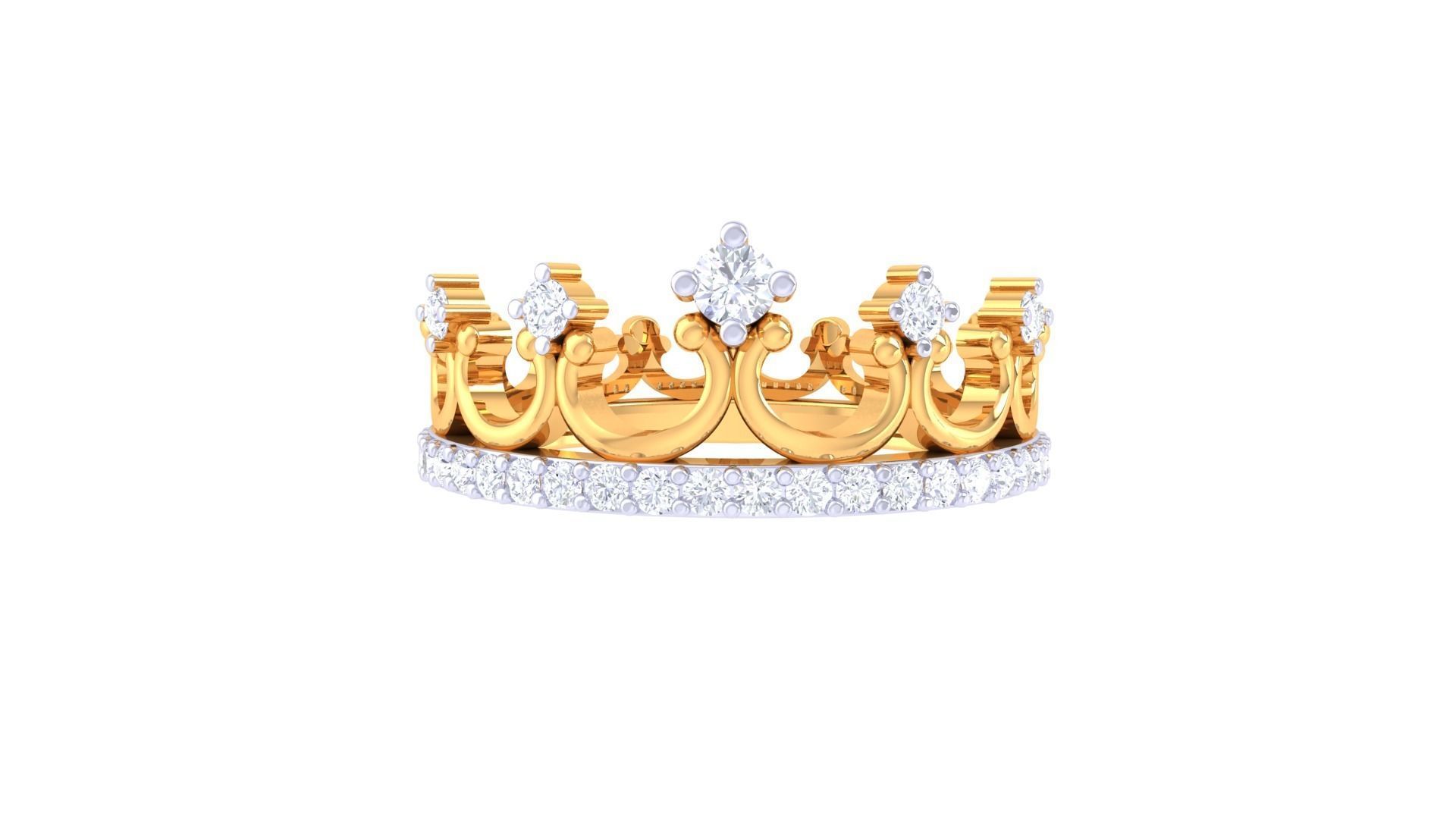 Crown Light Wt Ring - 16 3D print model_2