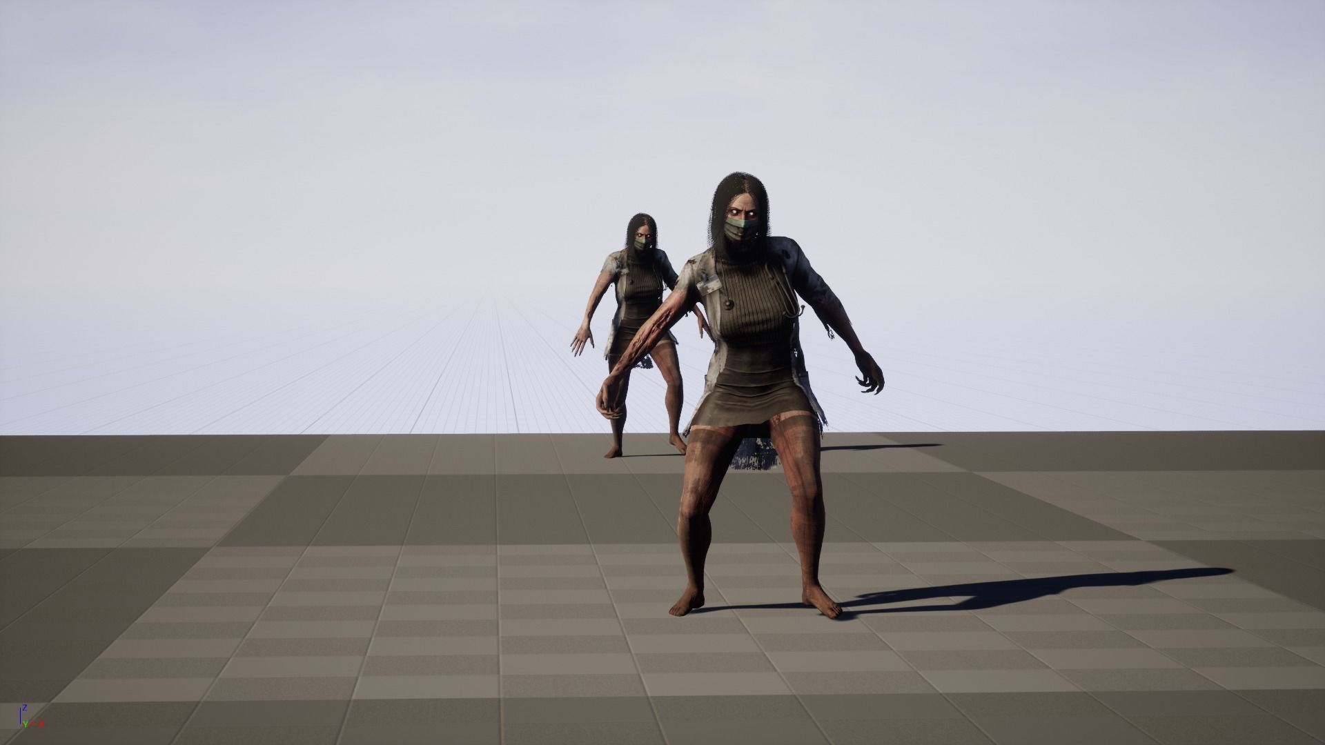 UrbanZombie8 for pack Low-poly 3D model_41