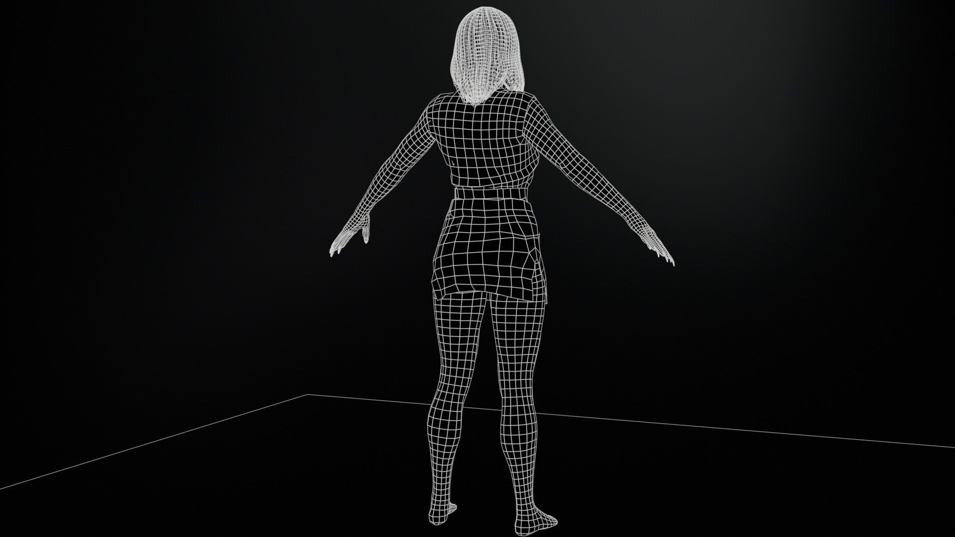 UrbanZombie8 for pack Low-poly 3D model_19