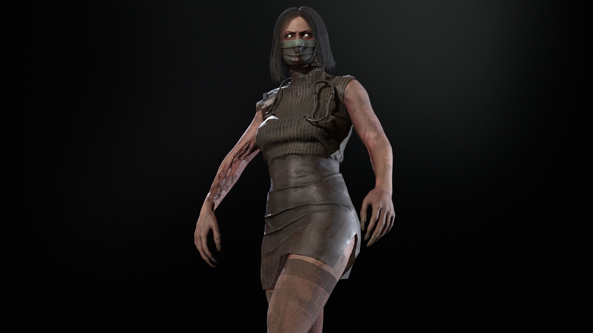 UrbanZombie8 for pack Low-poly 3D model_33