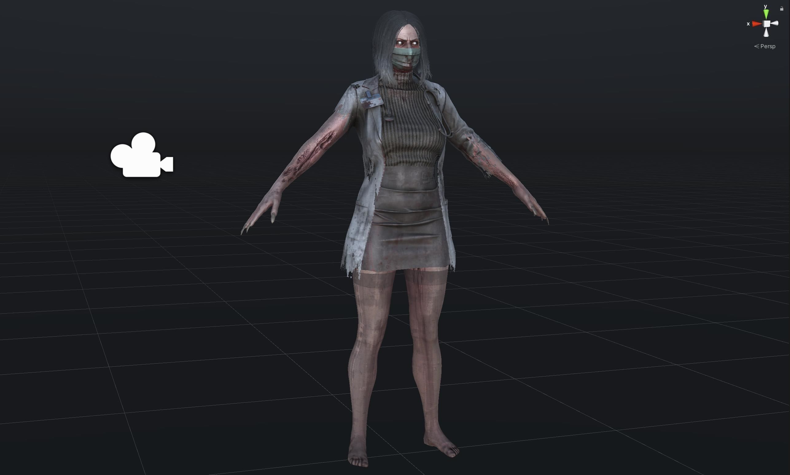 UrbanZombie8 for pack Low-poly 3D model_35