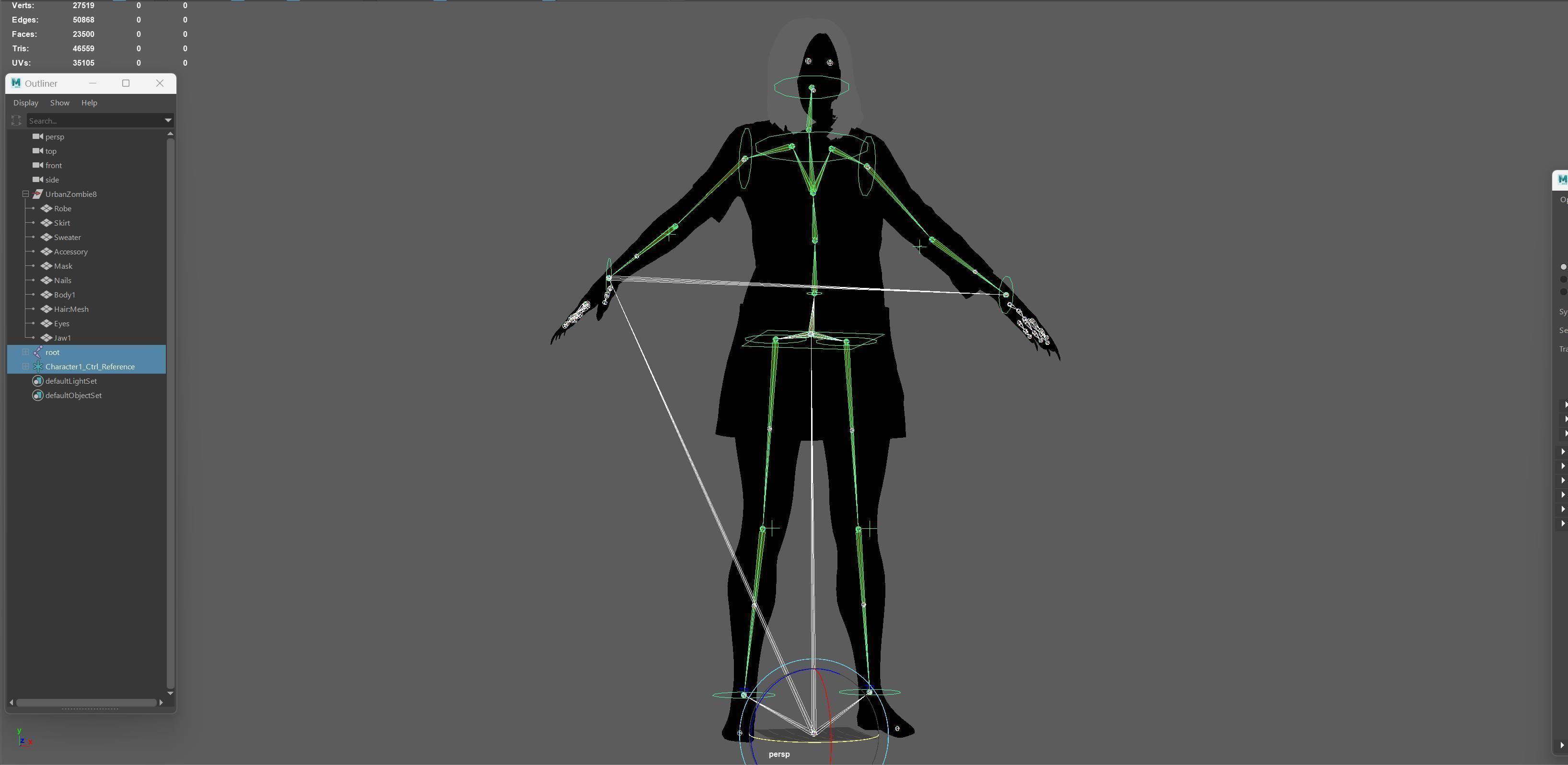 UrbanZombie8 for pack Low-poly 3D model_37