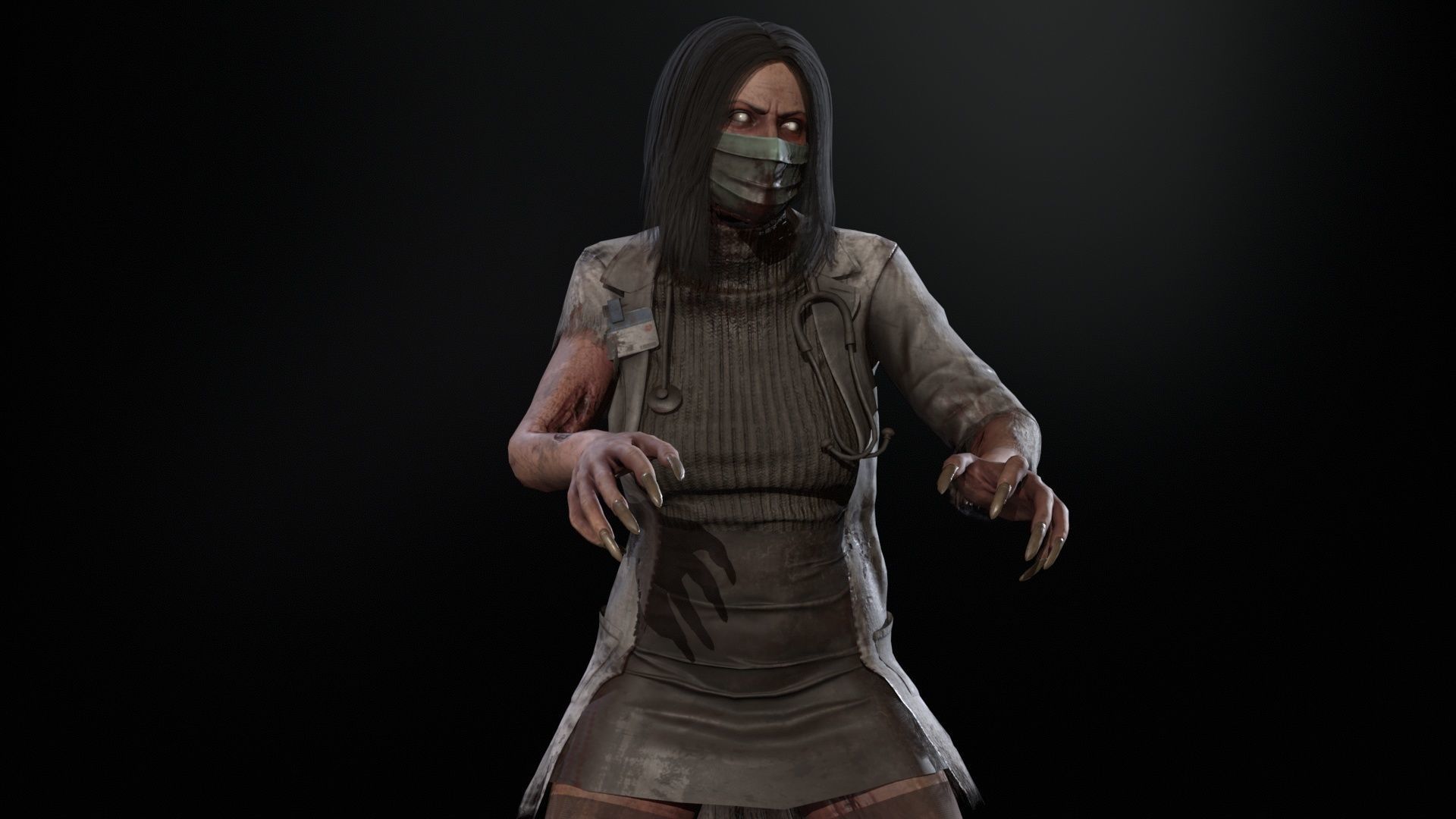 UrbanZombie8 for pack Low-poly 3D model_27