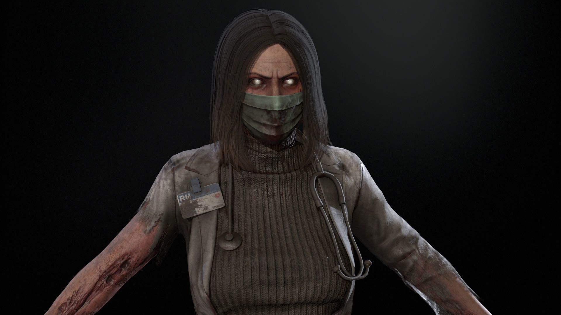 UrbanZombie8 for pack Low-poly 3D model_8