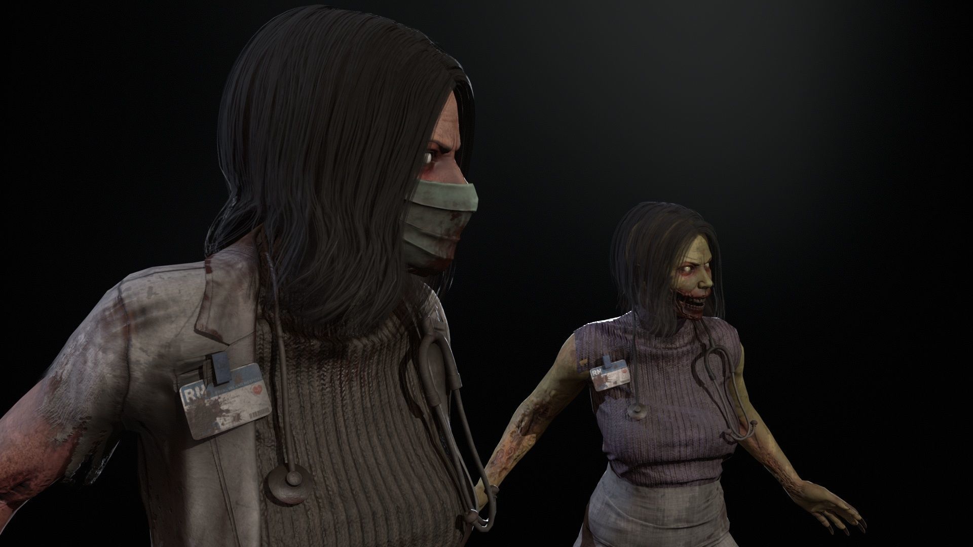 UrbanZombie8 for pack Low-poly 3D model_25