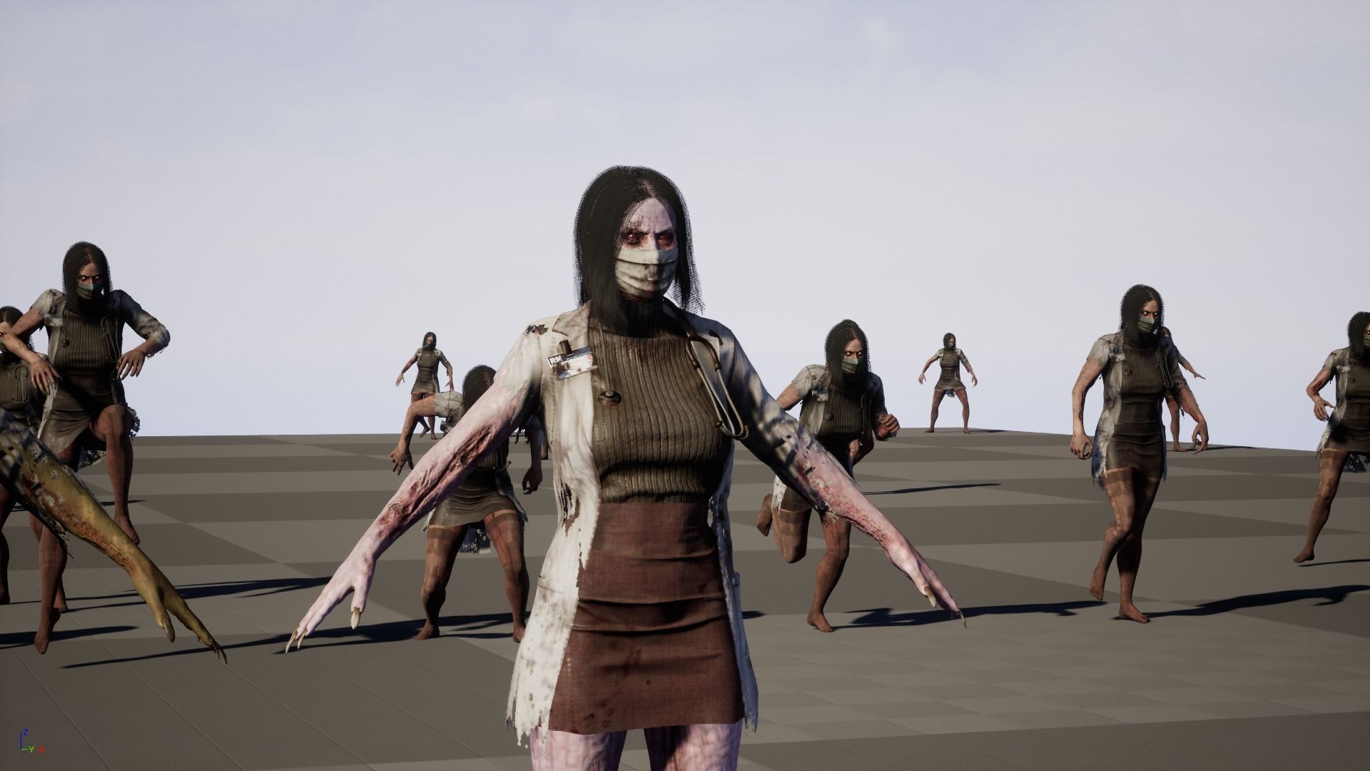 UrbanZombie8 for pack Low-poly 3D model_39