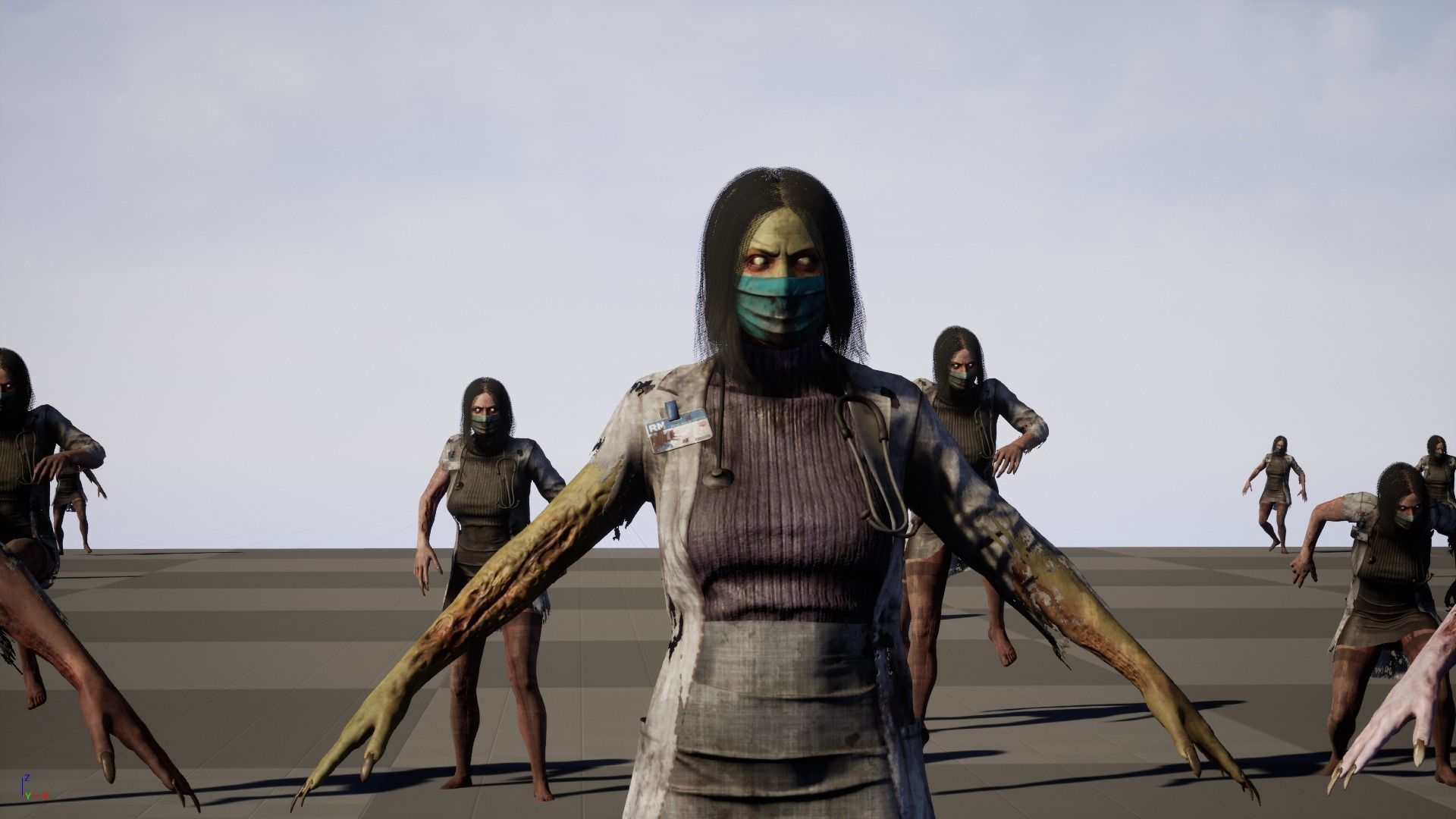 UrbanZombie8 for pack Low-poly 3D model_38