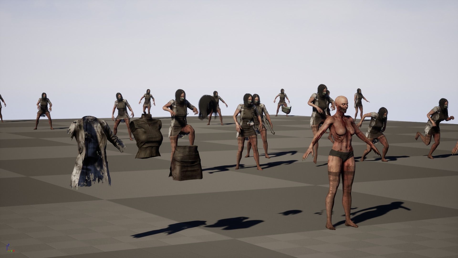 UrbanZombie8 for pack Low-poly 3D model_40