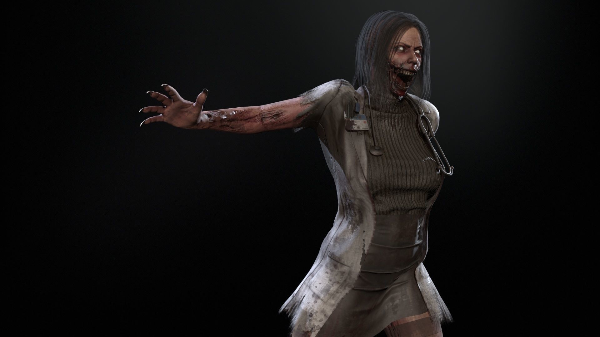 UrbanZombie8 for pack Low-poly 3D model_29