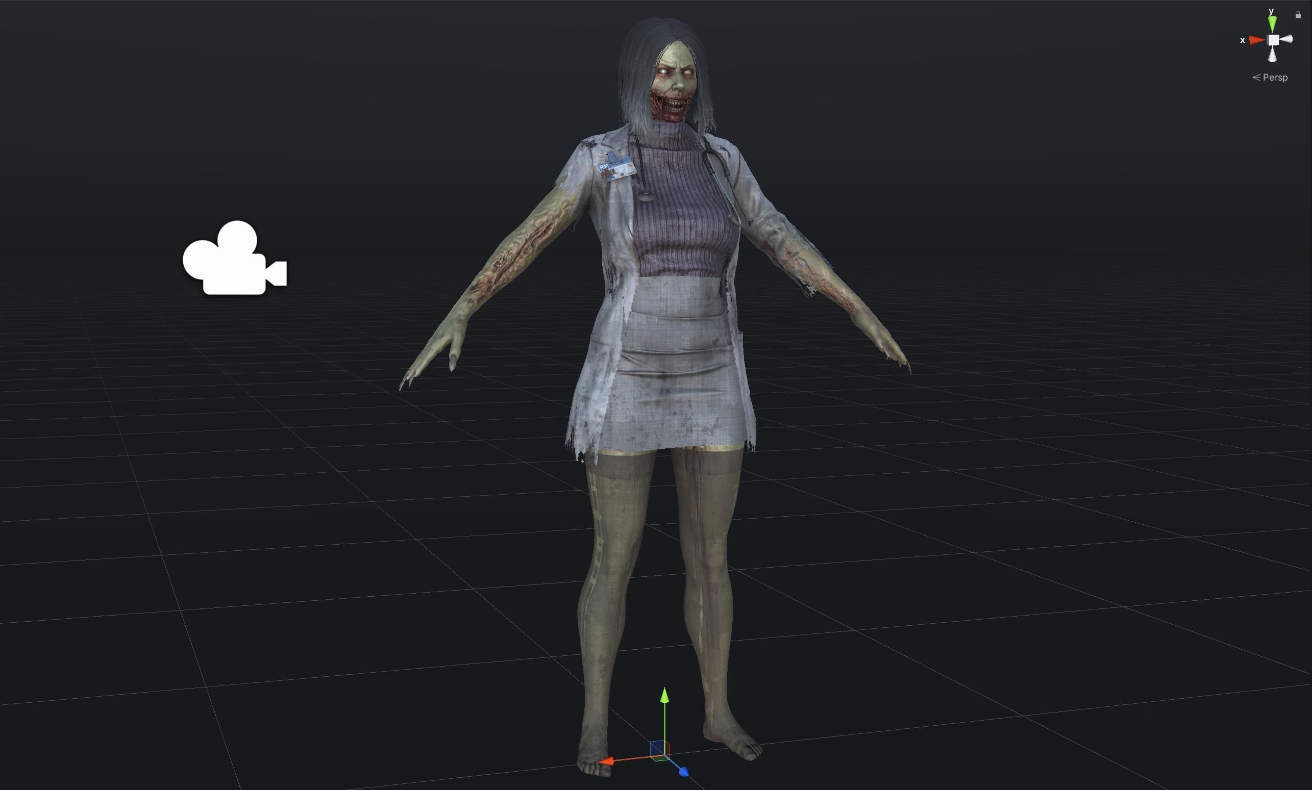 UrbanZombie8 for pack Low-poly 3D model_36