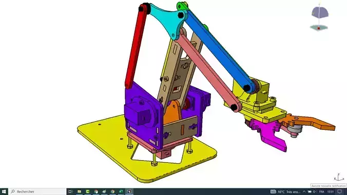 Robot arm 3D model Free 3D model