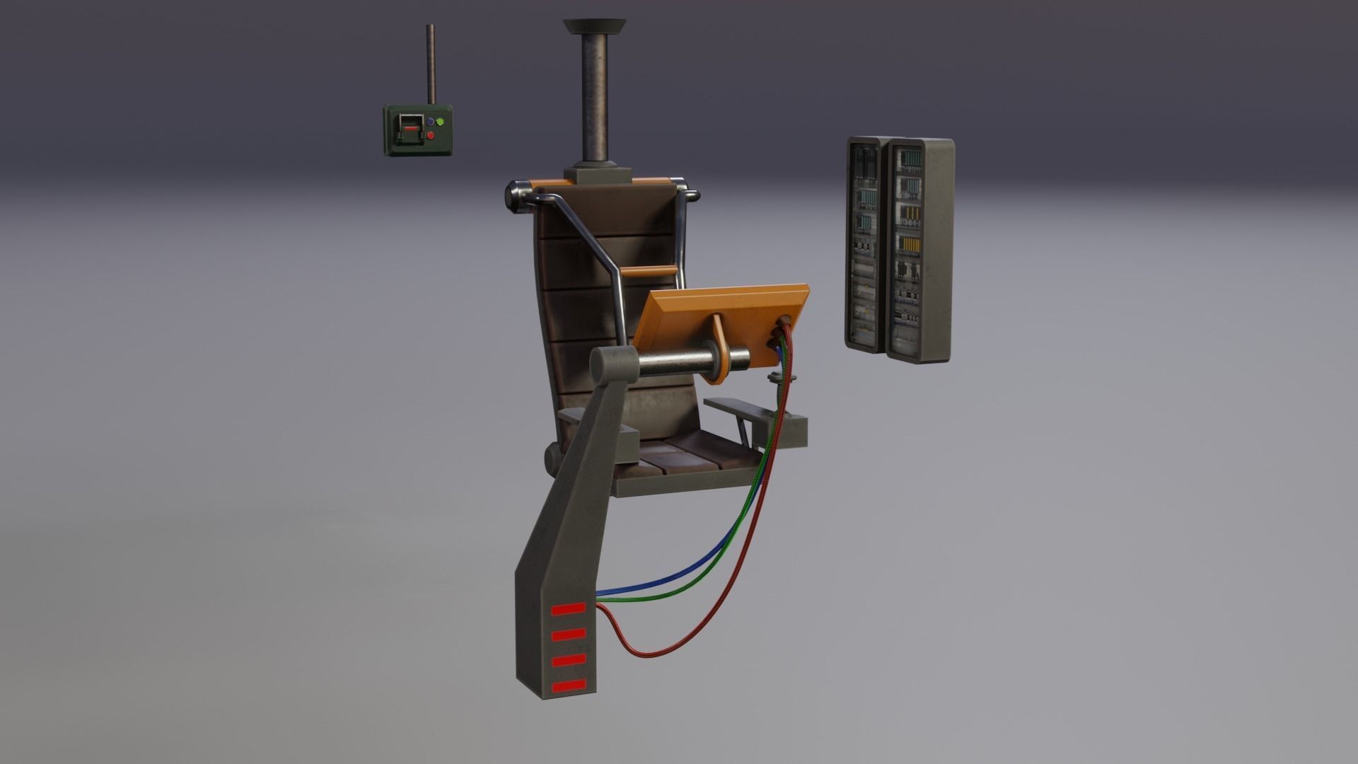 Sci-Fi Vehicles Low Poly Game Ready Model Low-poly 3D model_14
