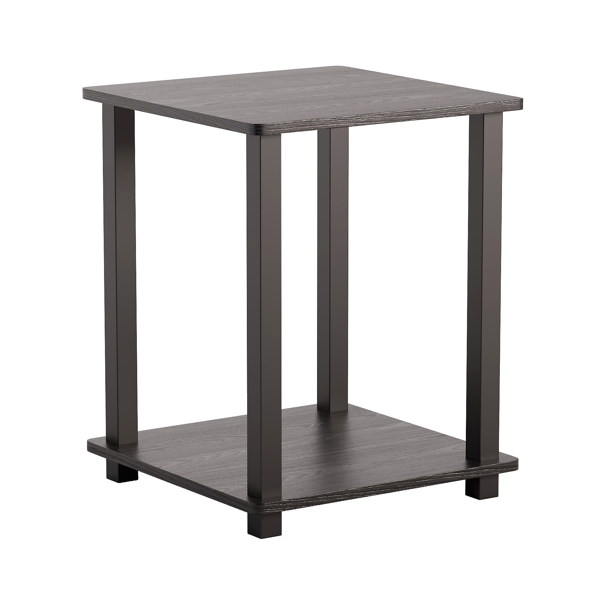 Furinno Simplistic Set of 2 End Table Low-poly 3D model_1