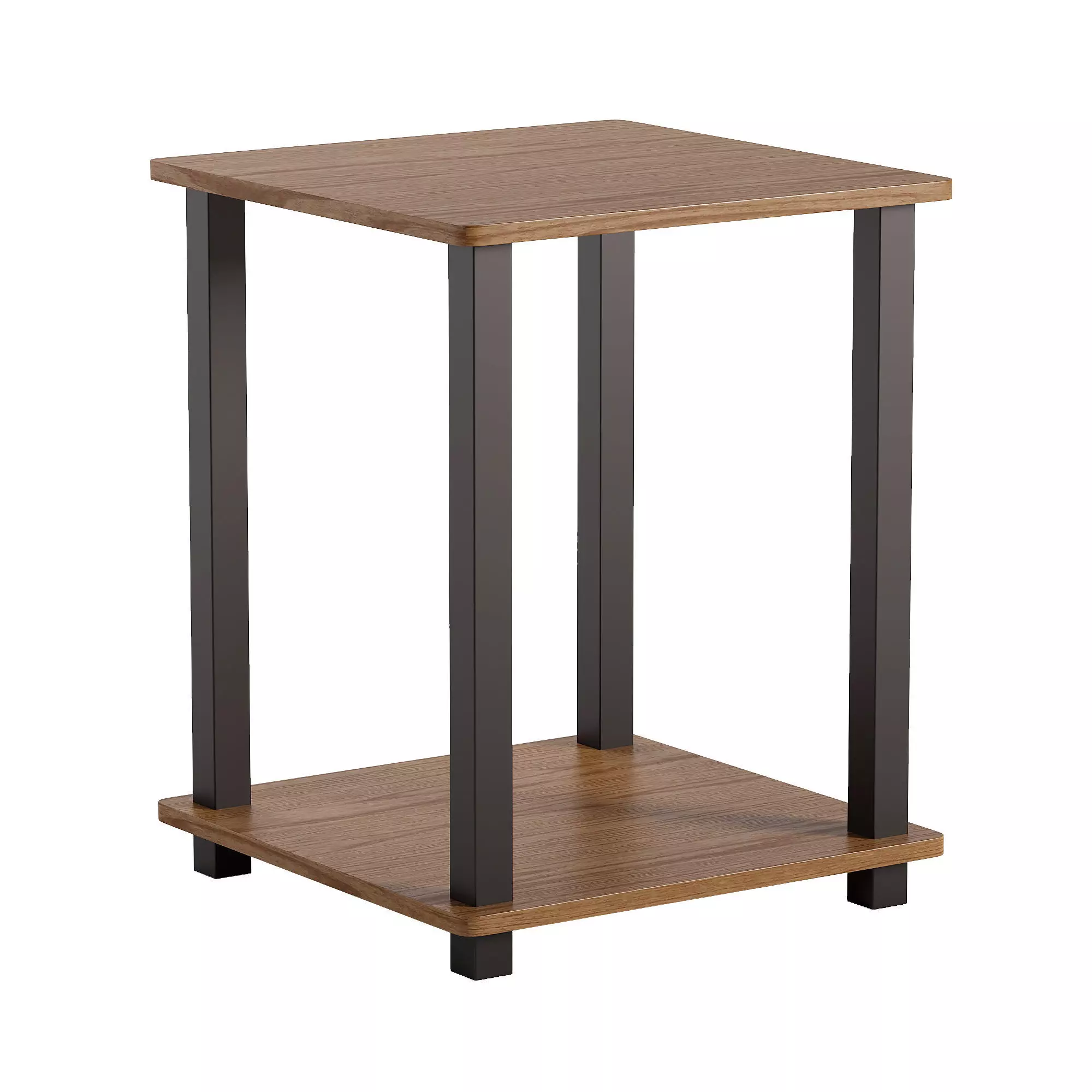 Furinno Simplistic Set of 2 End Table Low-poly 3D model_0
