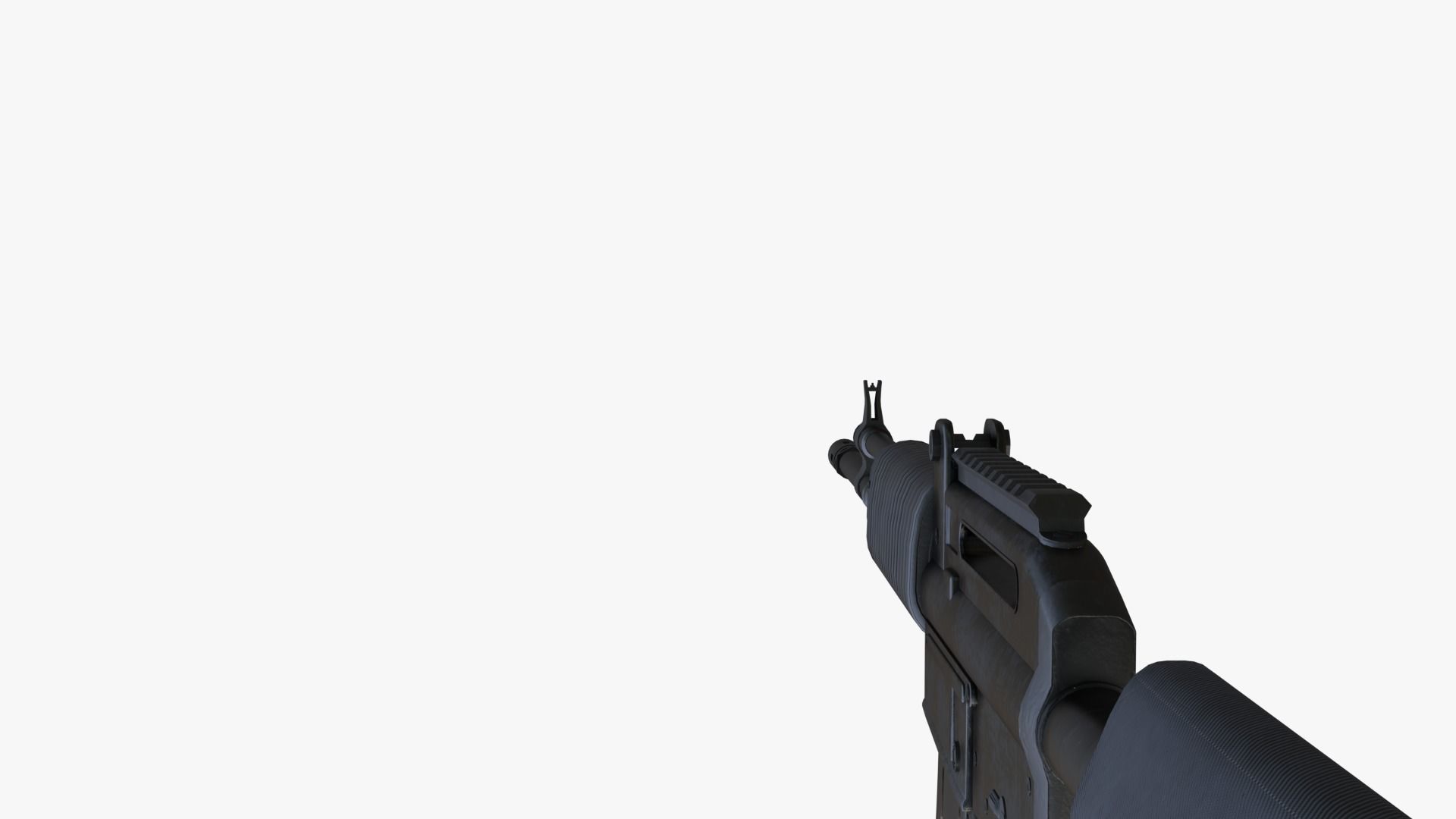 CAR-762 Custom Assault Rifle Low-poly 3D model_7