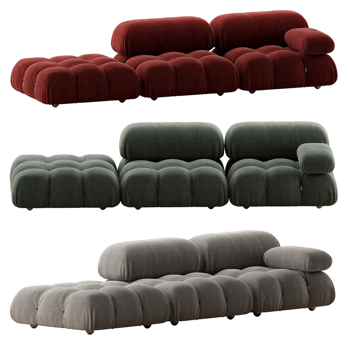 B and B  Italia Camaleonda 3D model_33