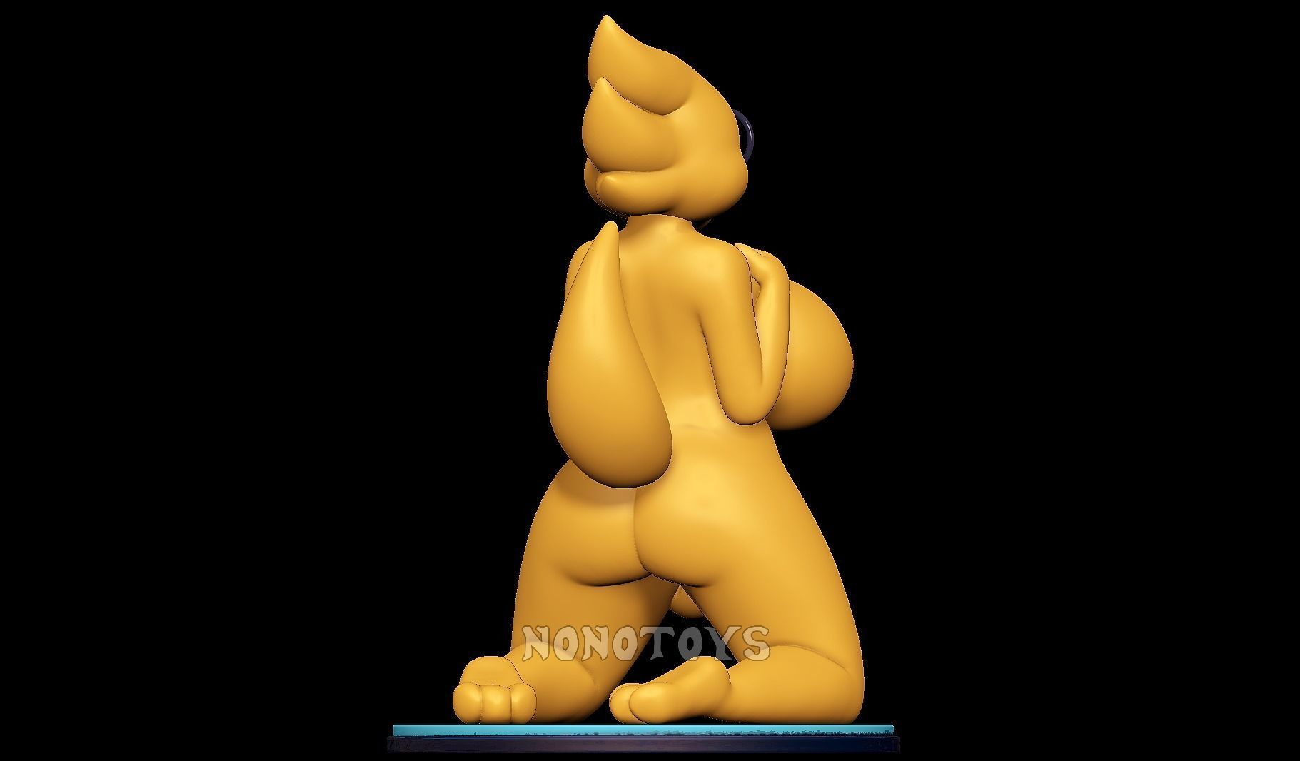 Futa Alphys - NSFW 3D print model_4