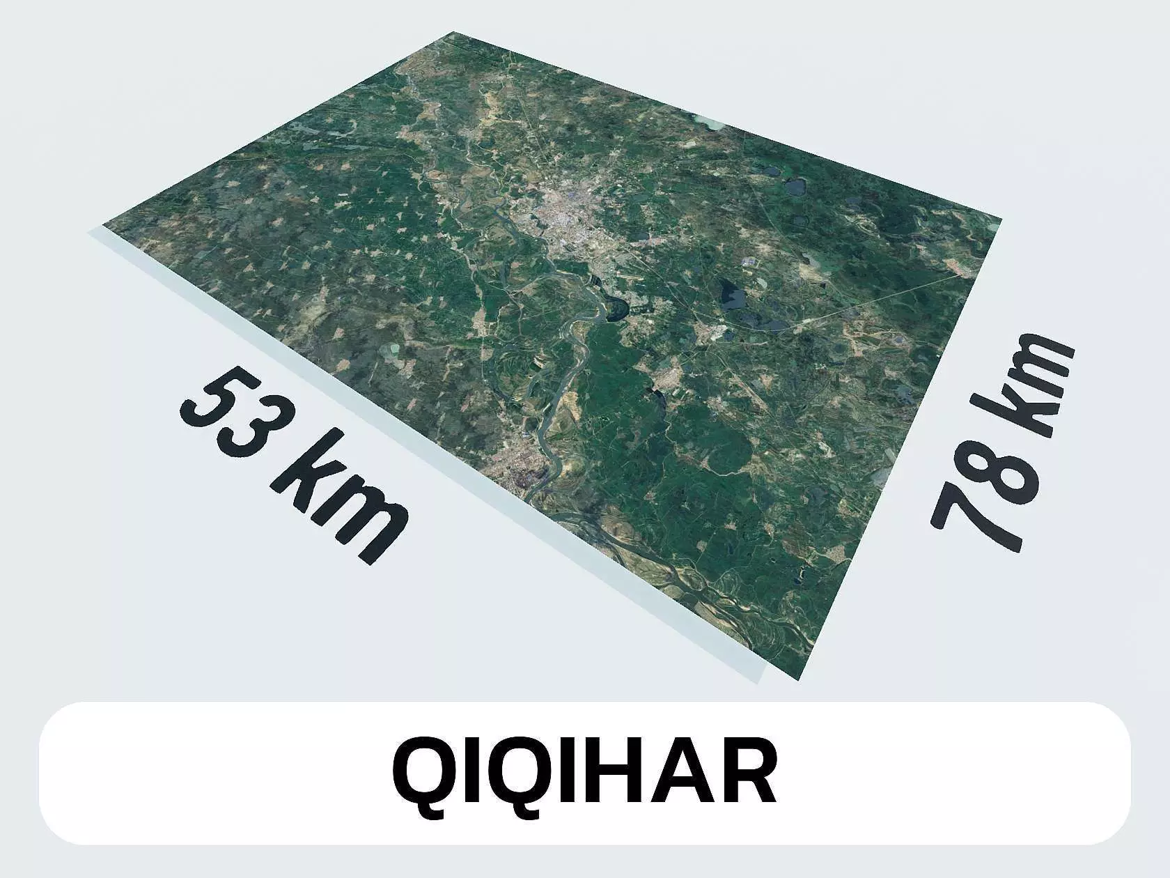 Qiqihar China City Landscape 3D Model 3D model