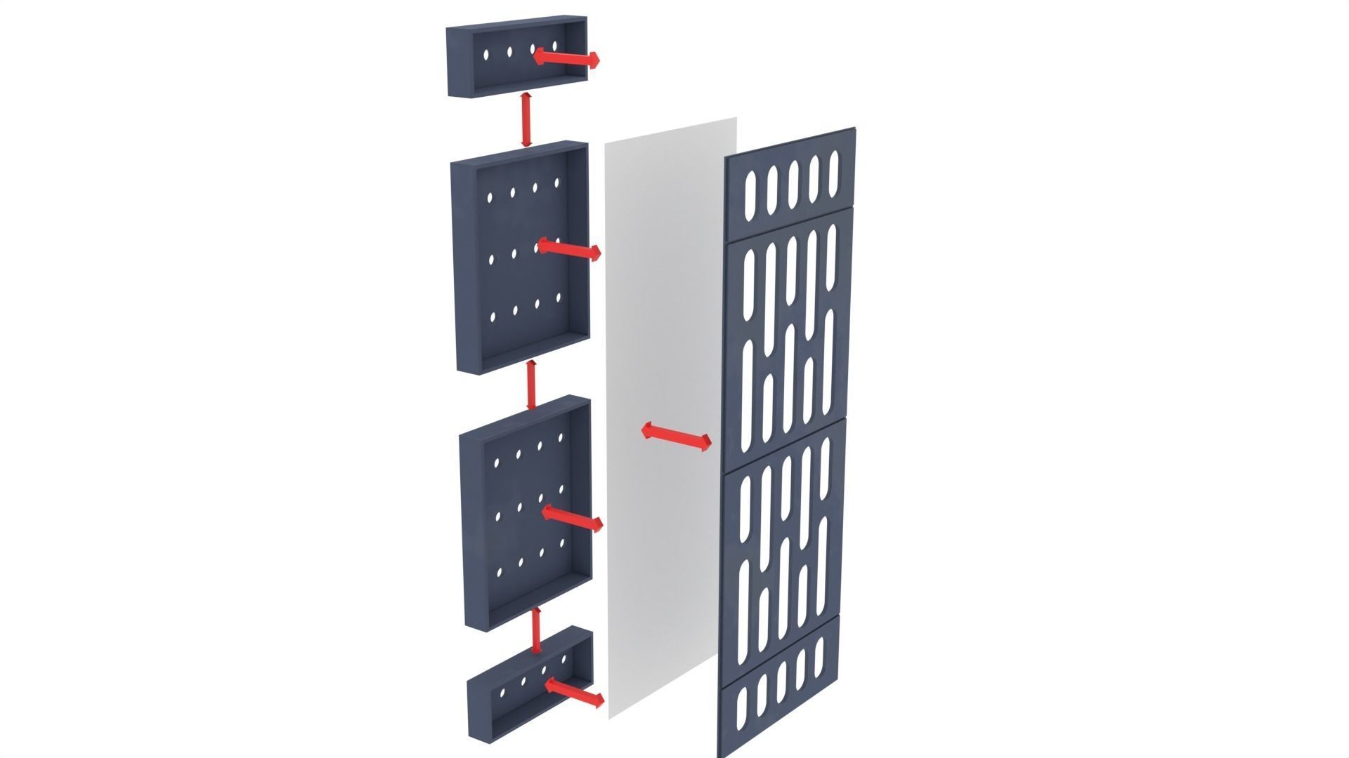 Death Star Wall Panel - C - 1-6 scale Hottoys Free 3D print model_9