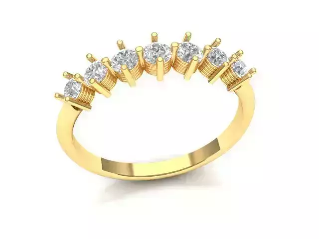 7 stone ring  or wedding band