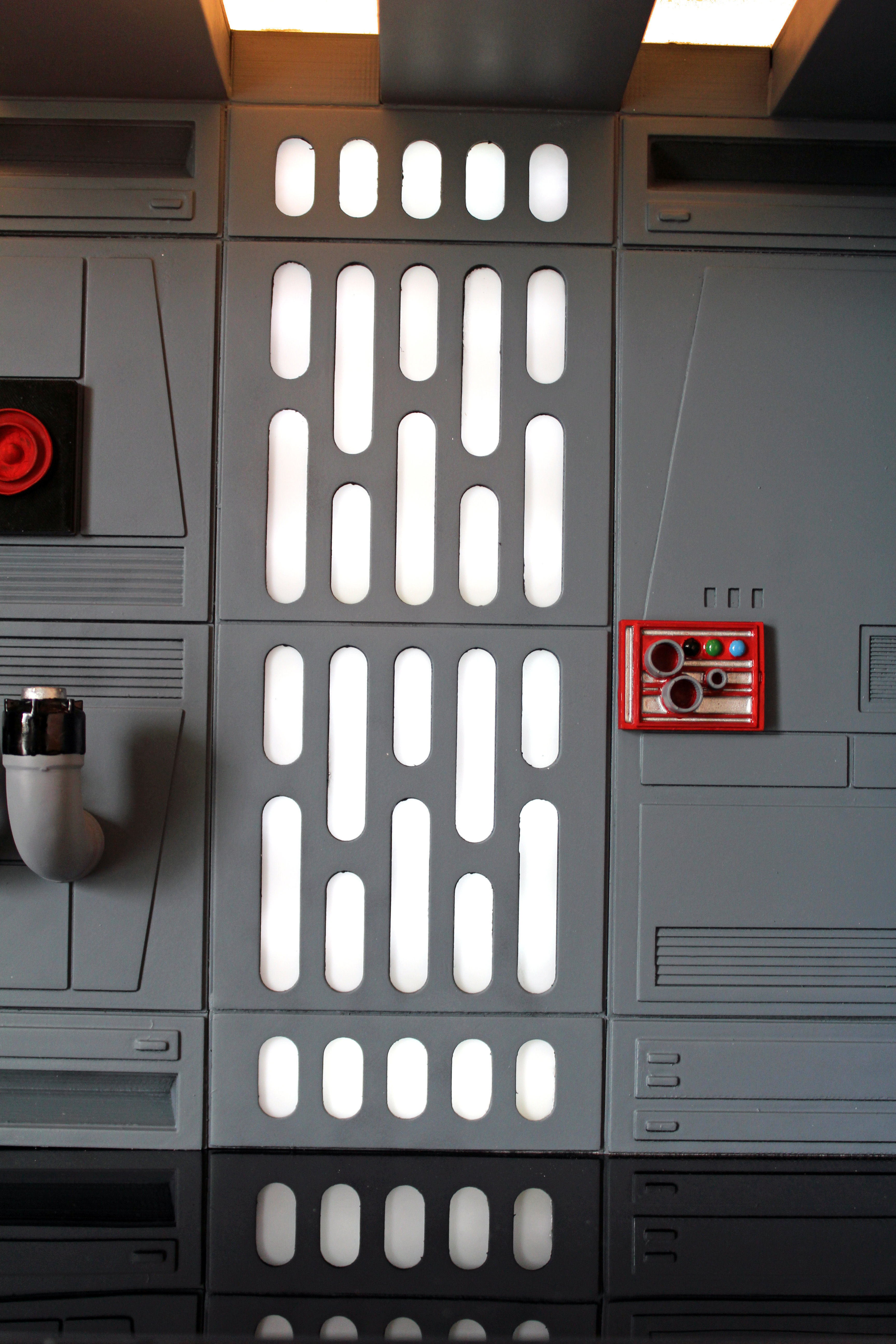 Death Star Wall Panel - C - 1-12 scale Blackseries Free 3D print model_31
